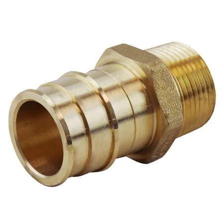 APOLLO EXPANSION PEX 3/4 in. Brass PEX-A Expansion Barb x 1/2 in. MNPT Male Adapter EPXMA3412